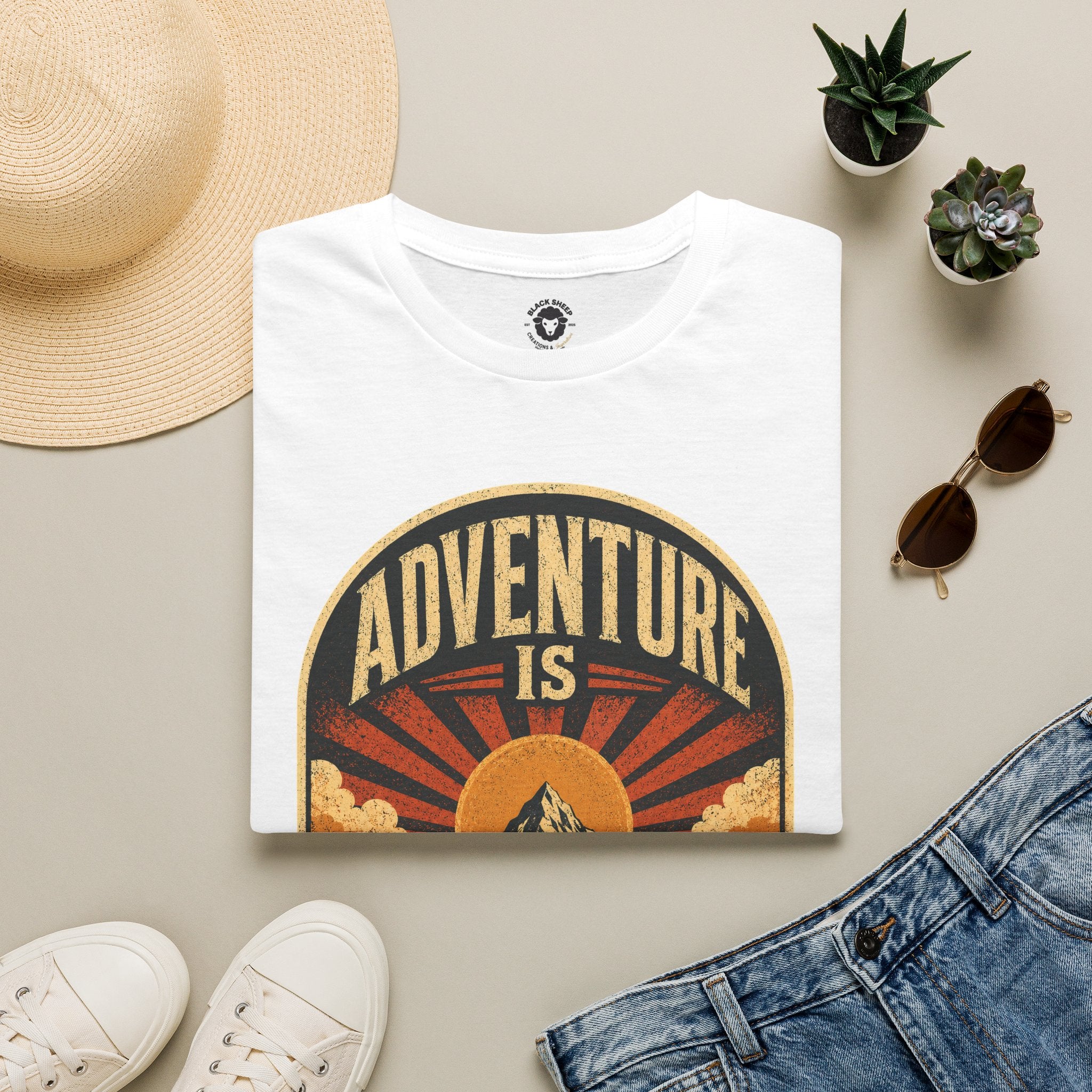 Adventure Is My Comfort Zone T-Shirt — Vintage Mountain Hiking Tee