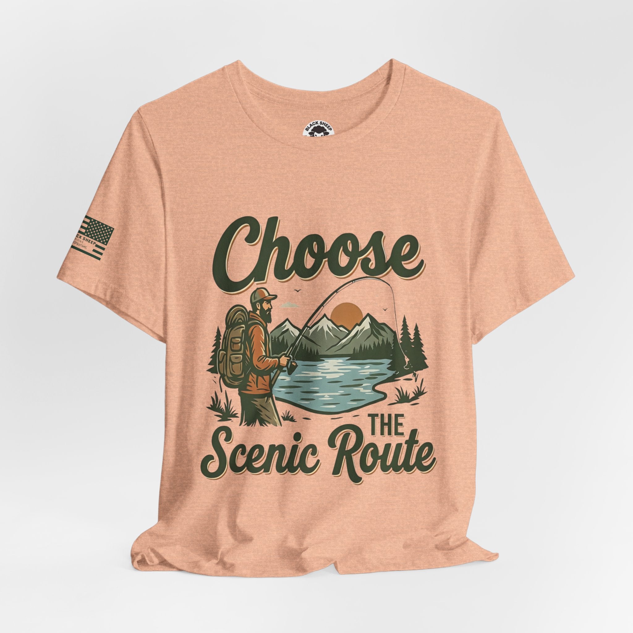 Choose the Scenic Route Graphic Tee — Adventure Hiking Mountain T‑Shirt