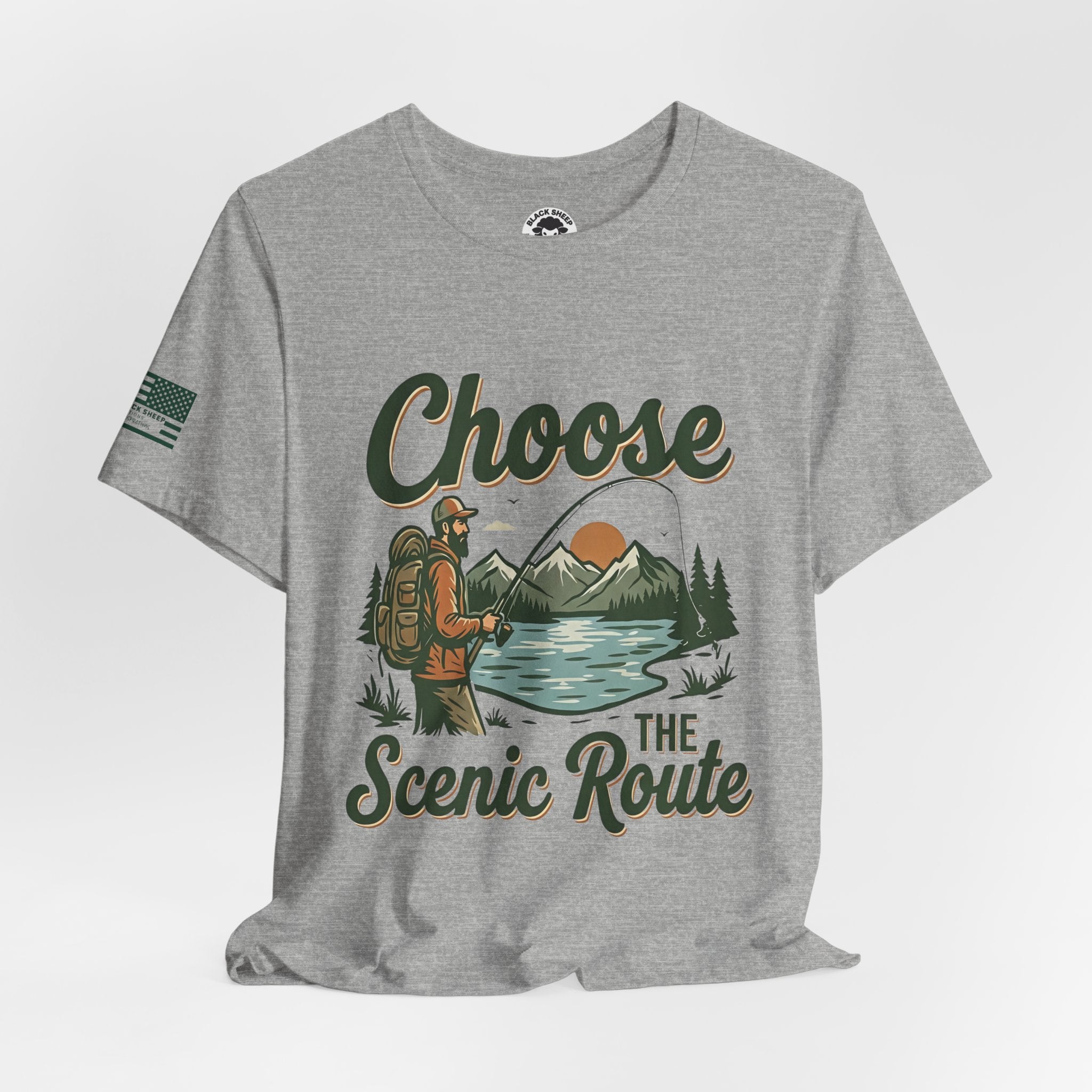 Choose the Scenic Route Graphic Tee — Adventure Hiking Mountain T‑Shirt