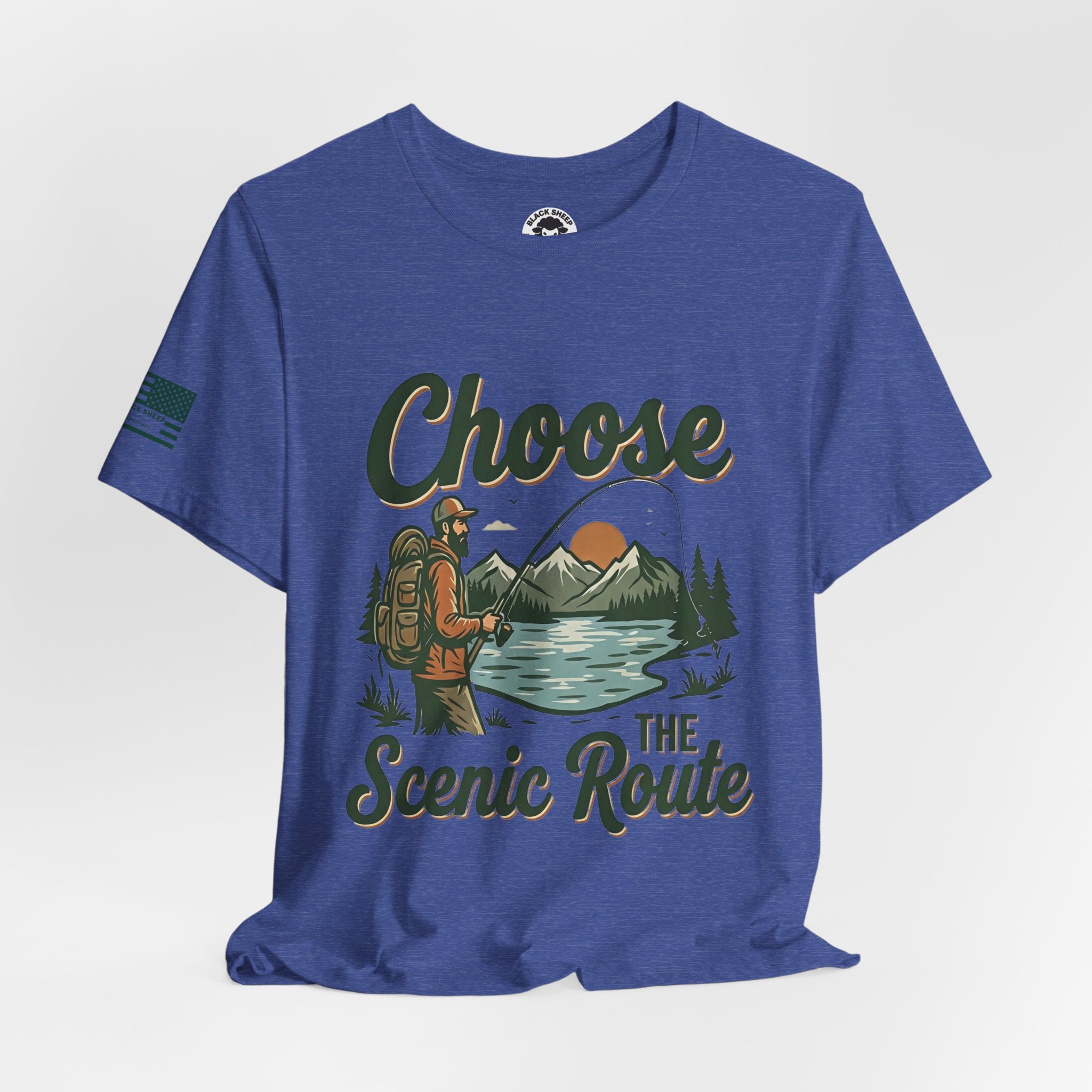Choose the Scenic Route Graphic Tee — Adventure Hiking Mountain T‑Shirt