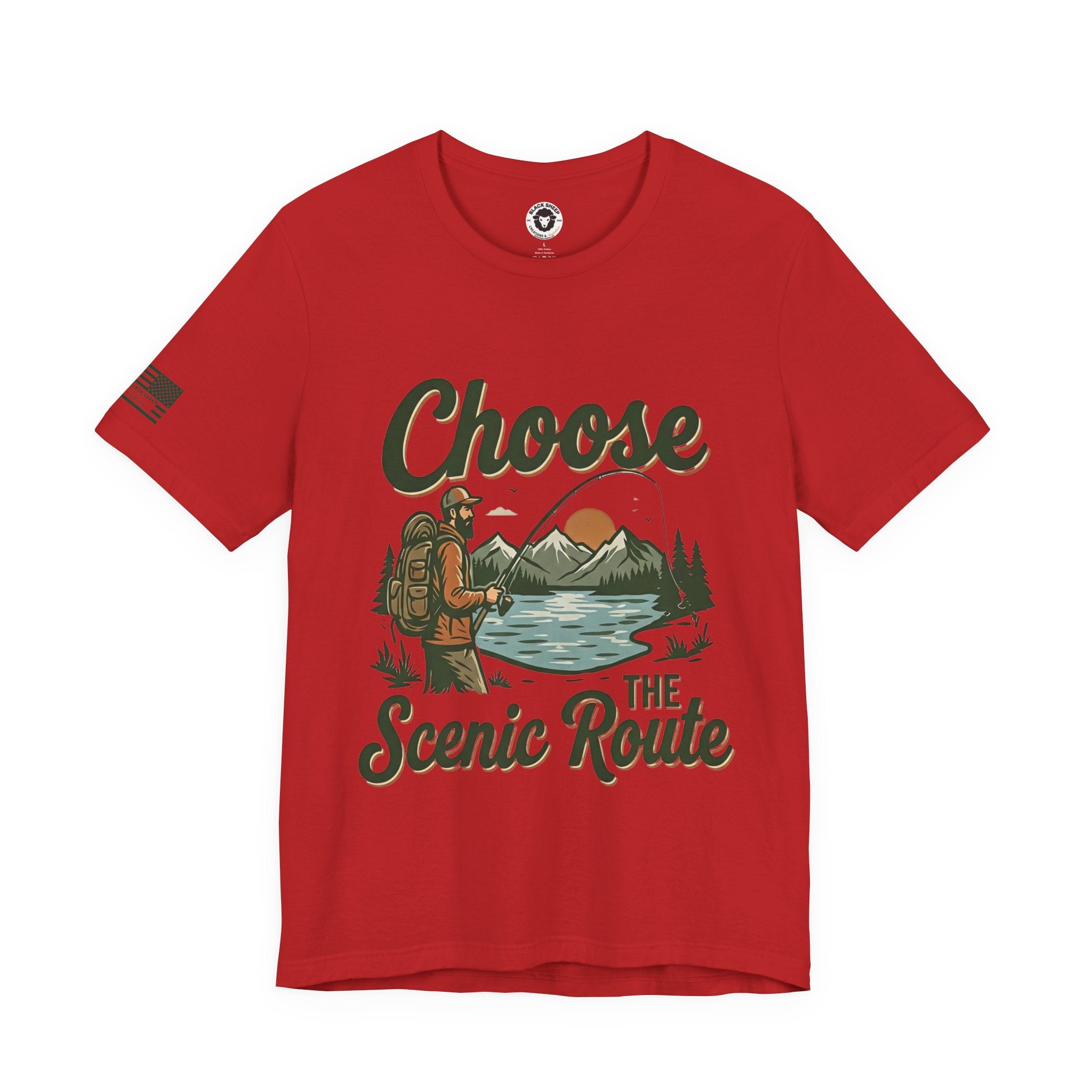 Choose the Scenic Route Graphic Tee — Adventure Hiking Mountain T‑Shirt