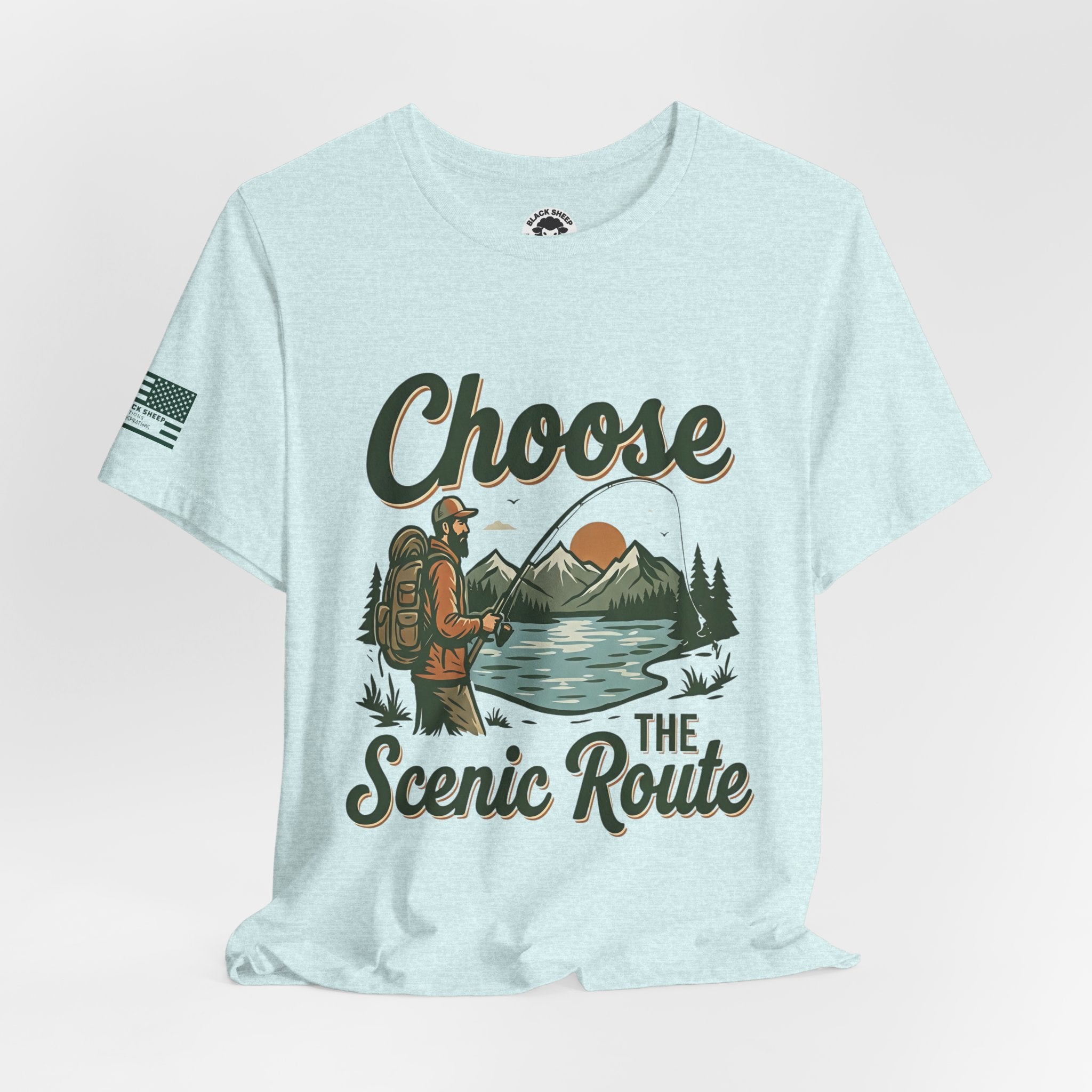Choose the Scenic Route Graphic Tee — Adventure Hiking Mountain T‑Shirt