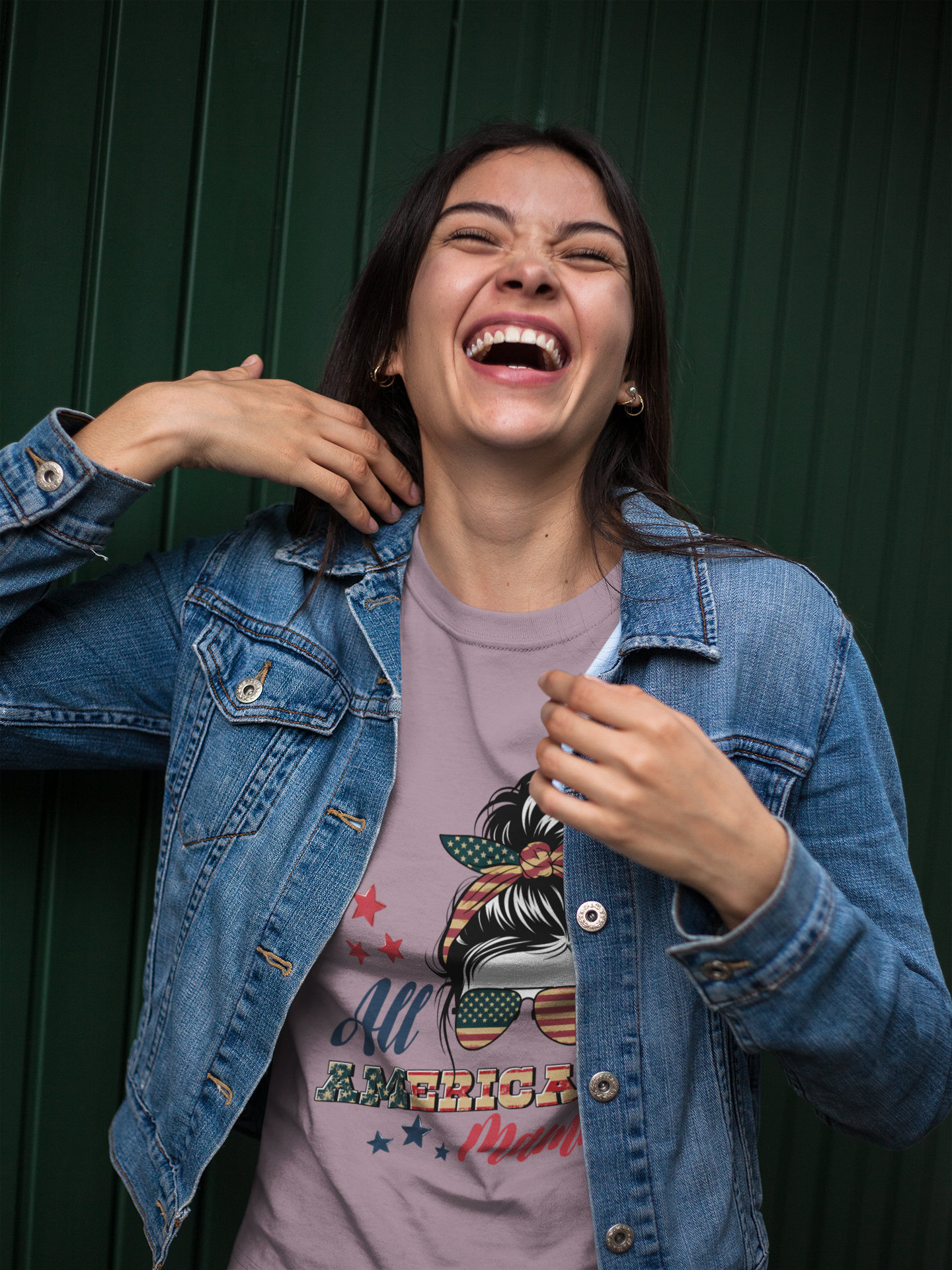 American Mama Tee - Unisex Jersey Short Sleeve Tee for Stars, Stripes & Sass (USA Shirt, 4th of July, Soft Cotton Tee, Mom Shirt, Mama, T-shirt, America)