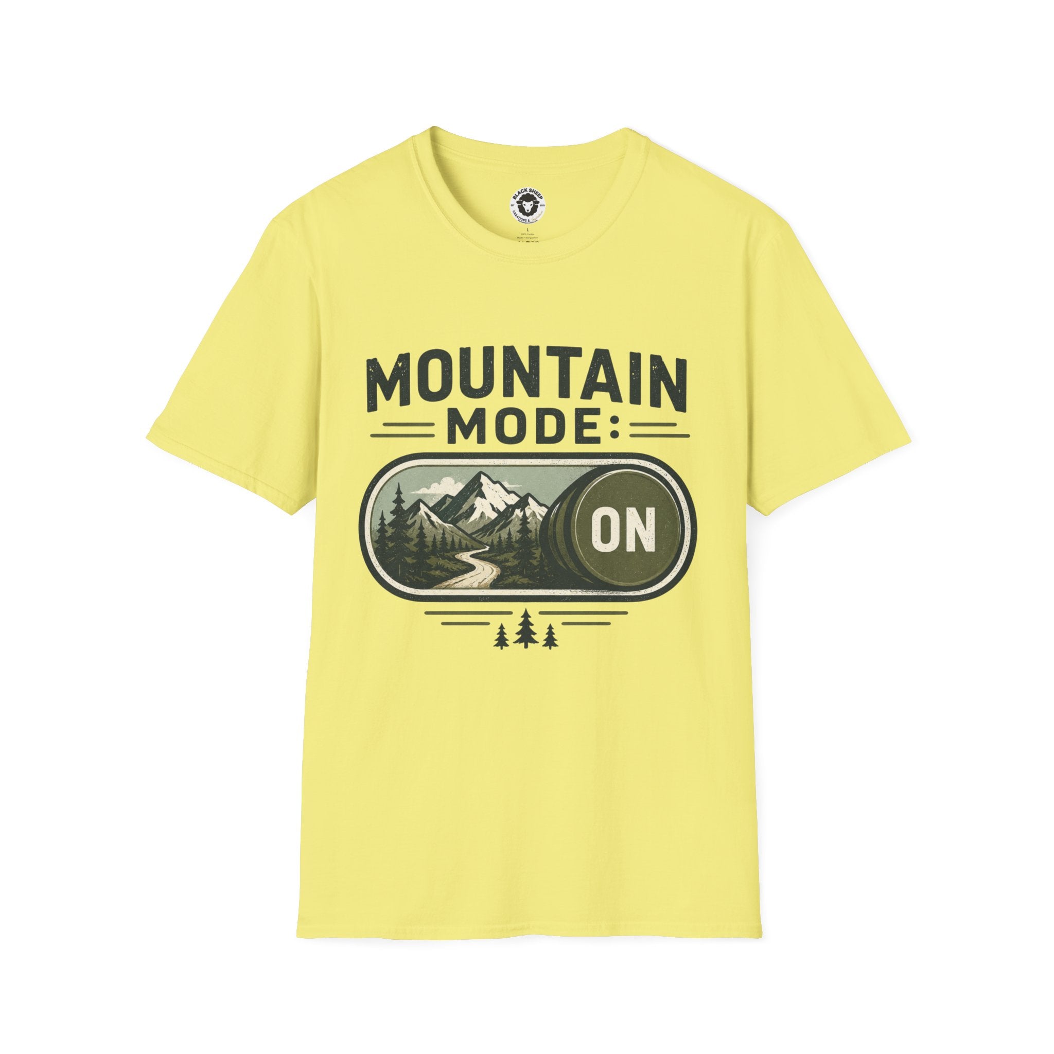 Mountain Mode On T-Shirt — Adventure Graphic Tee for Hikers & Outdoor Lovers