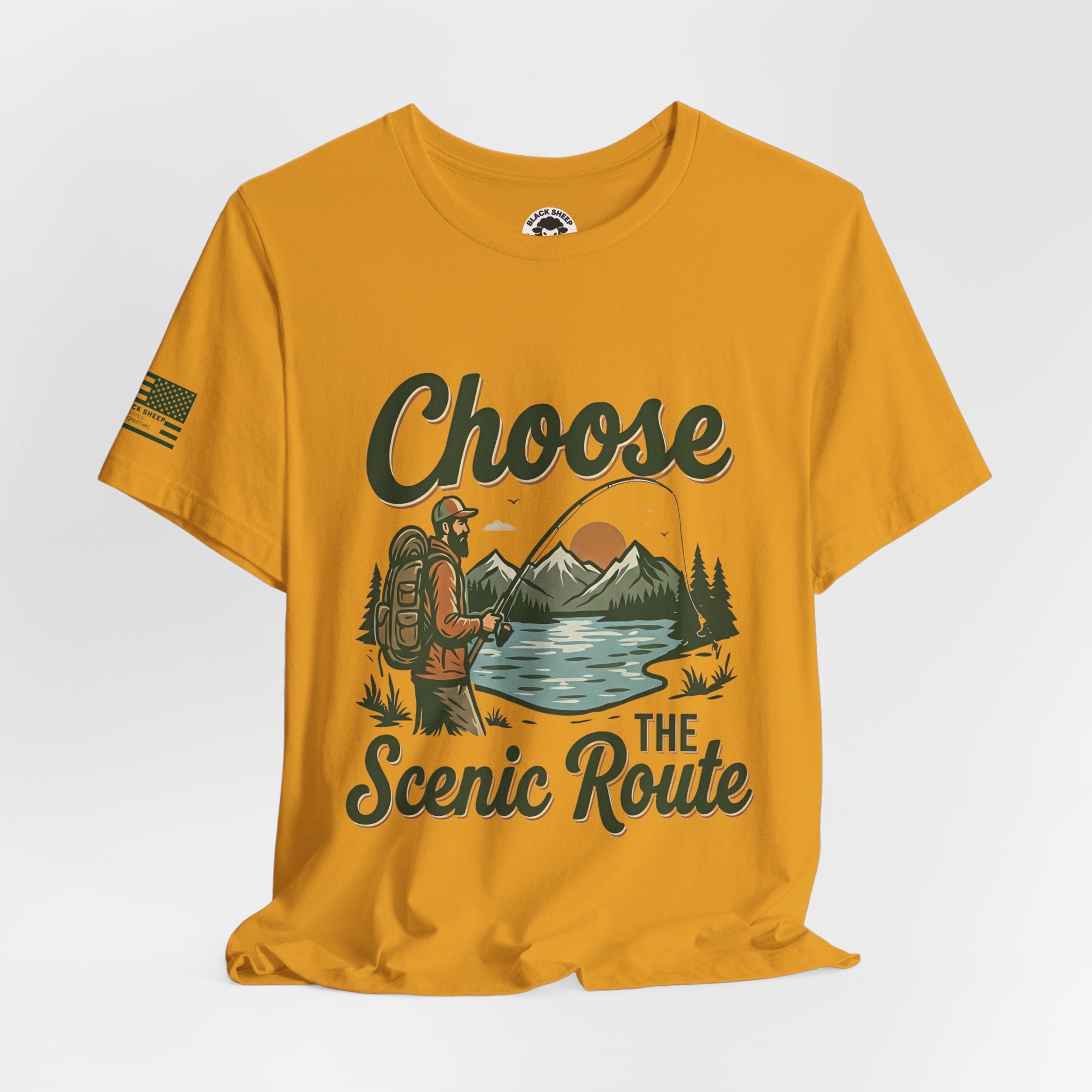 Choose the Scenic Route Graphic Tee — Adventure Hiking Mountain T‑Shirt