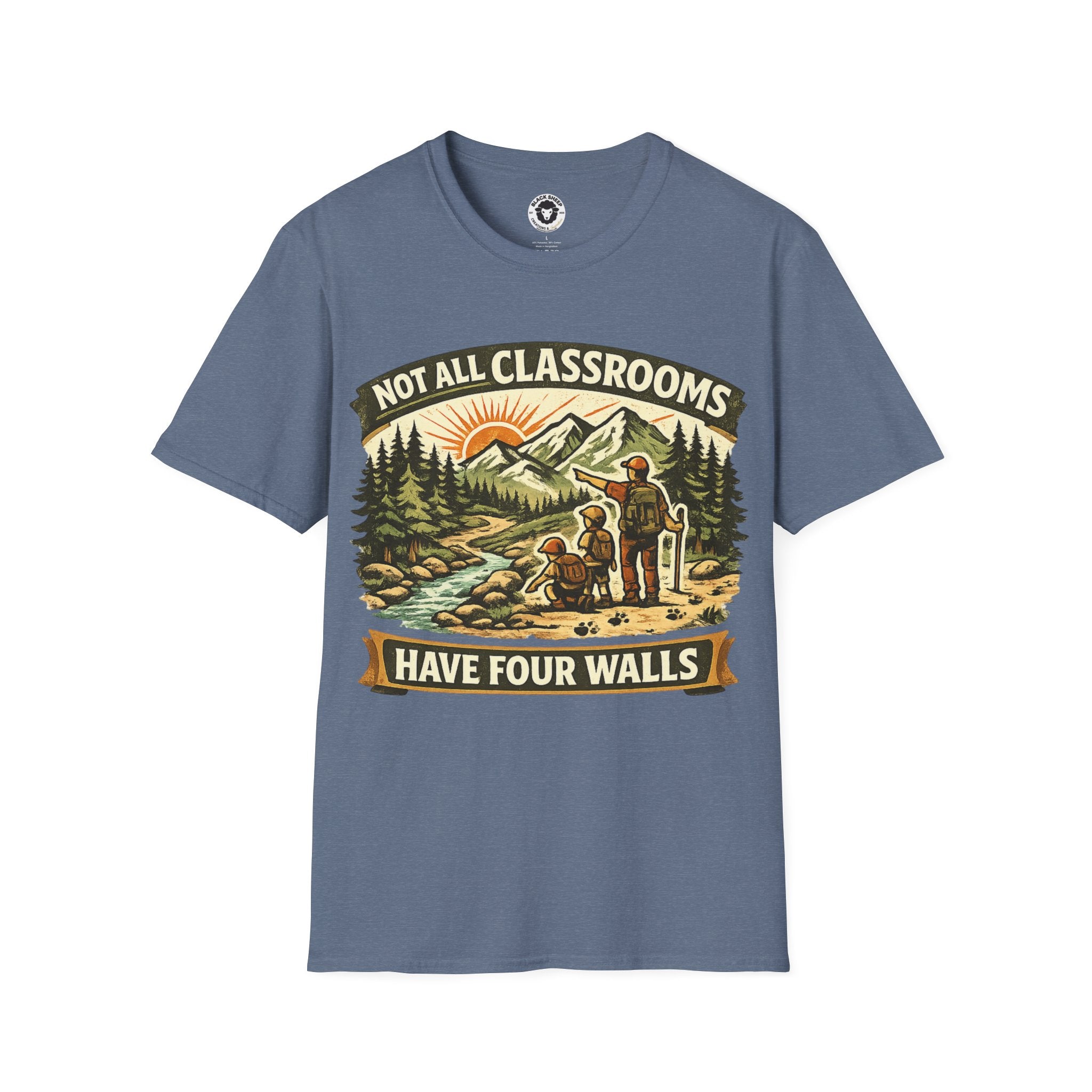 Copy of I'd Rather Be Lost T-Shirt — Adventure Compass Mountain Tee