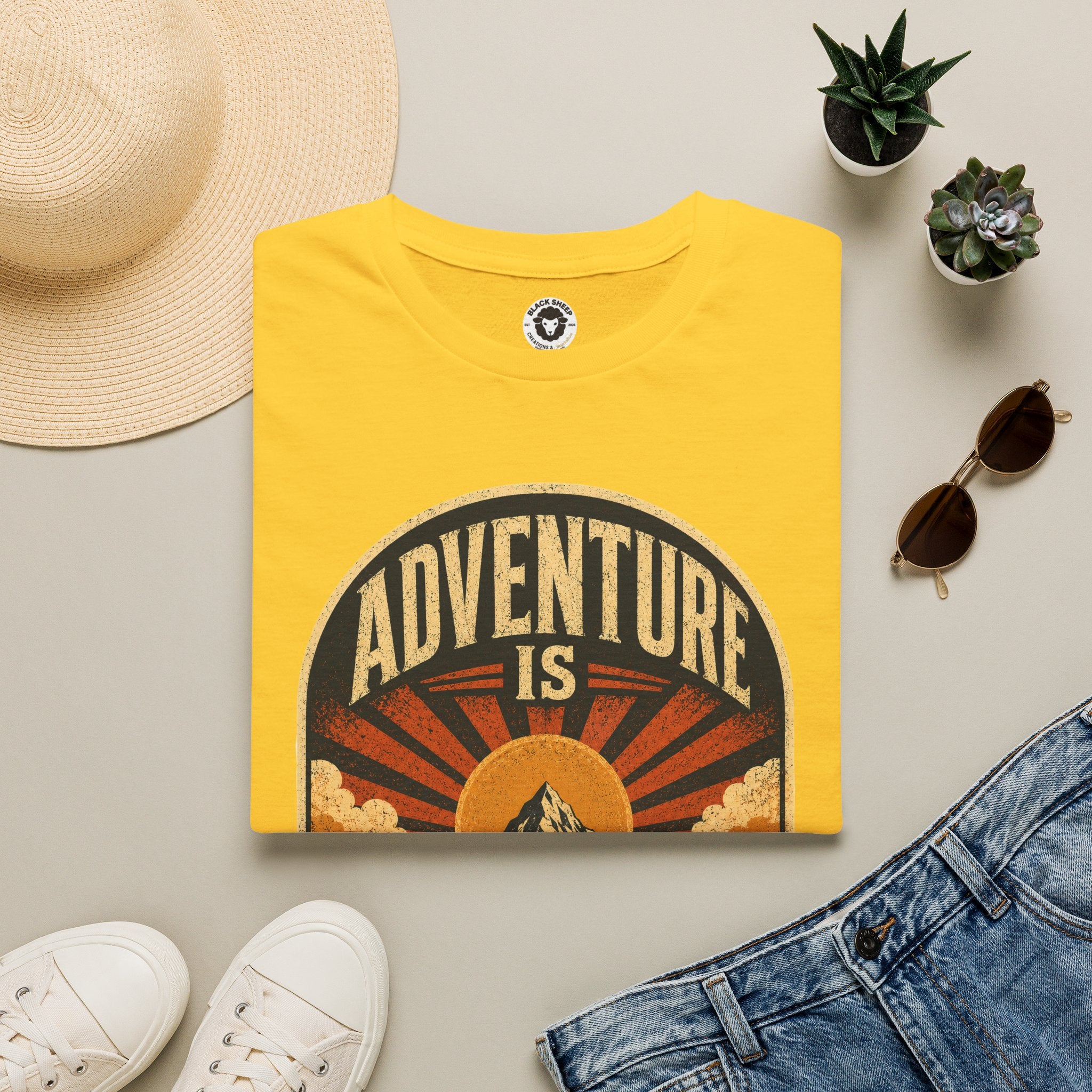 Adventure Is My Comfort Zone T-Shirt — Vintage Mountain Hiking Tee
