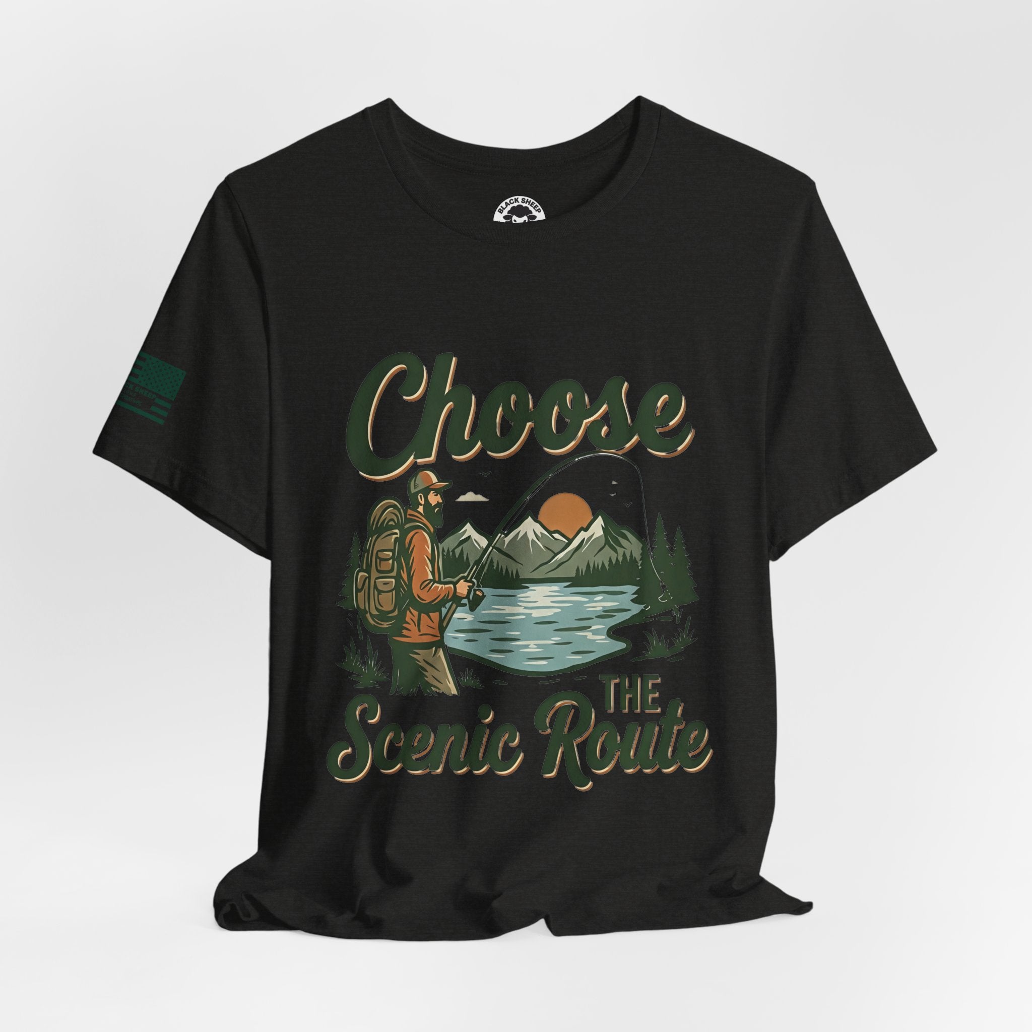 Choose the Scenic Route Graphic Tee — Adventure Hiking Mountain T‑Shirt