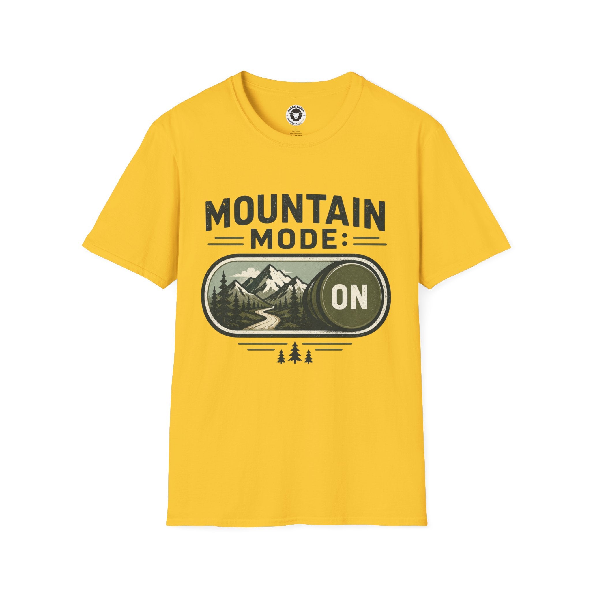 Mountain Mode On T-Shirt — Adventure Graphic Tee for Hikers & Outdoor Lovers