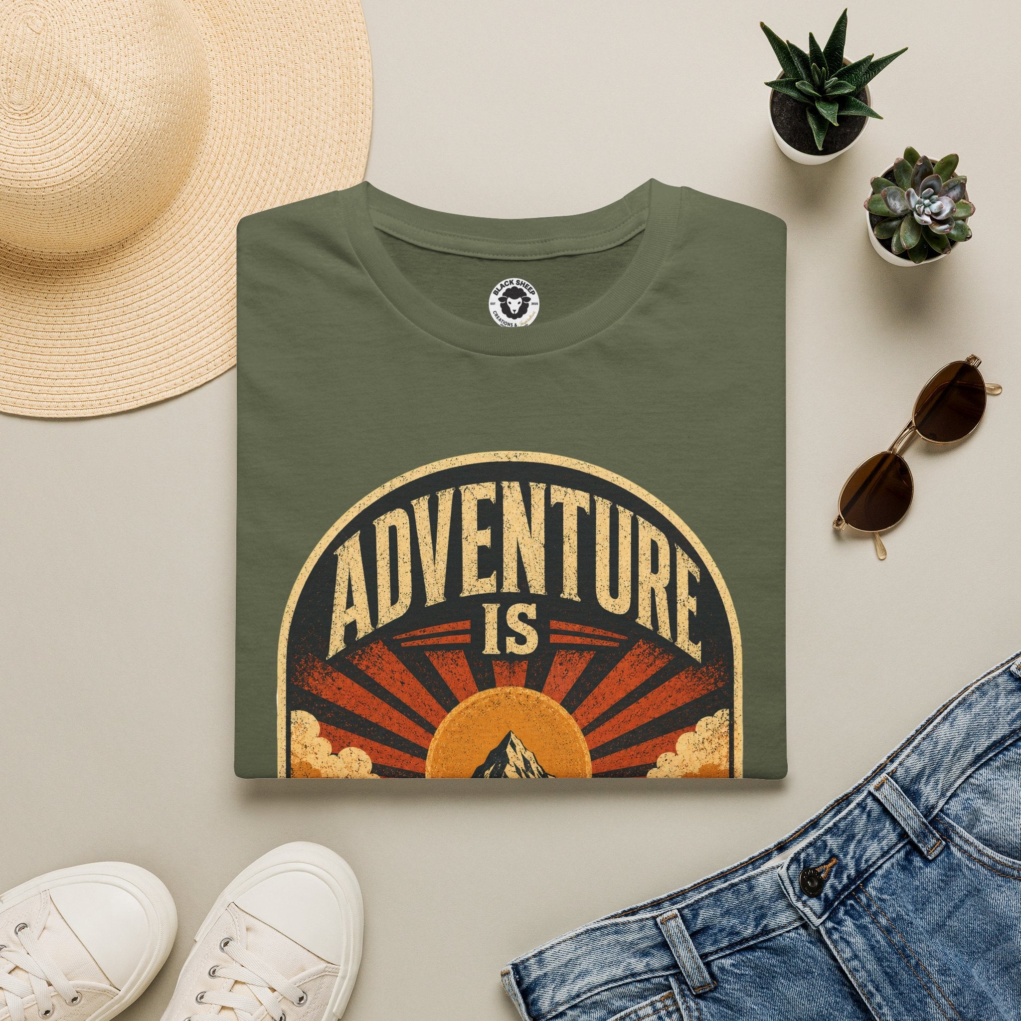 Adventure Is My Comfort Zone T-Shirt — Vintage Mountain Hiking Tee