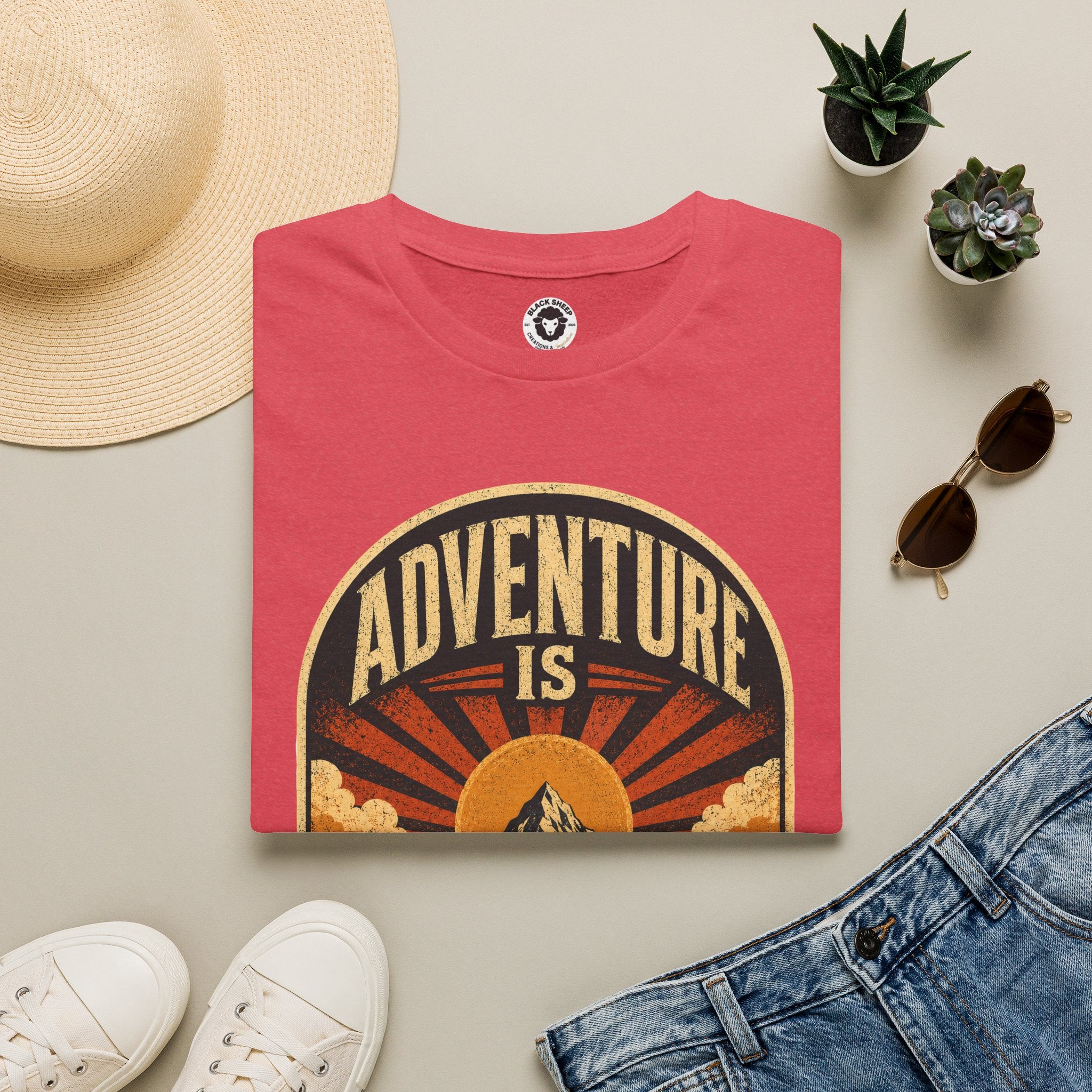 Adventure Is My Comfort Zone T-Shirt — Vintage Mountain Hiking Tee