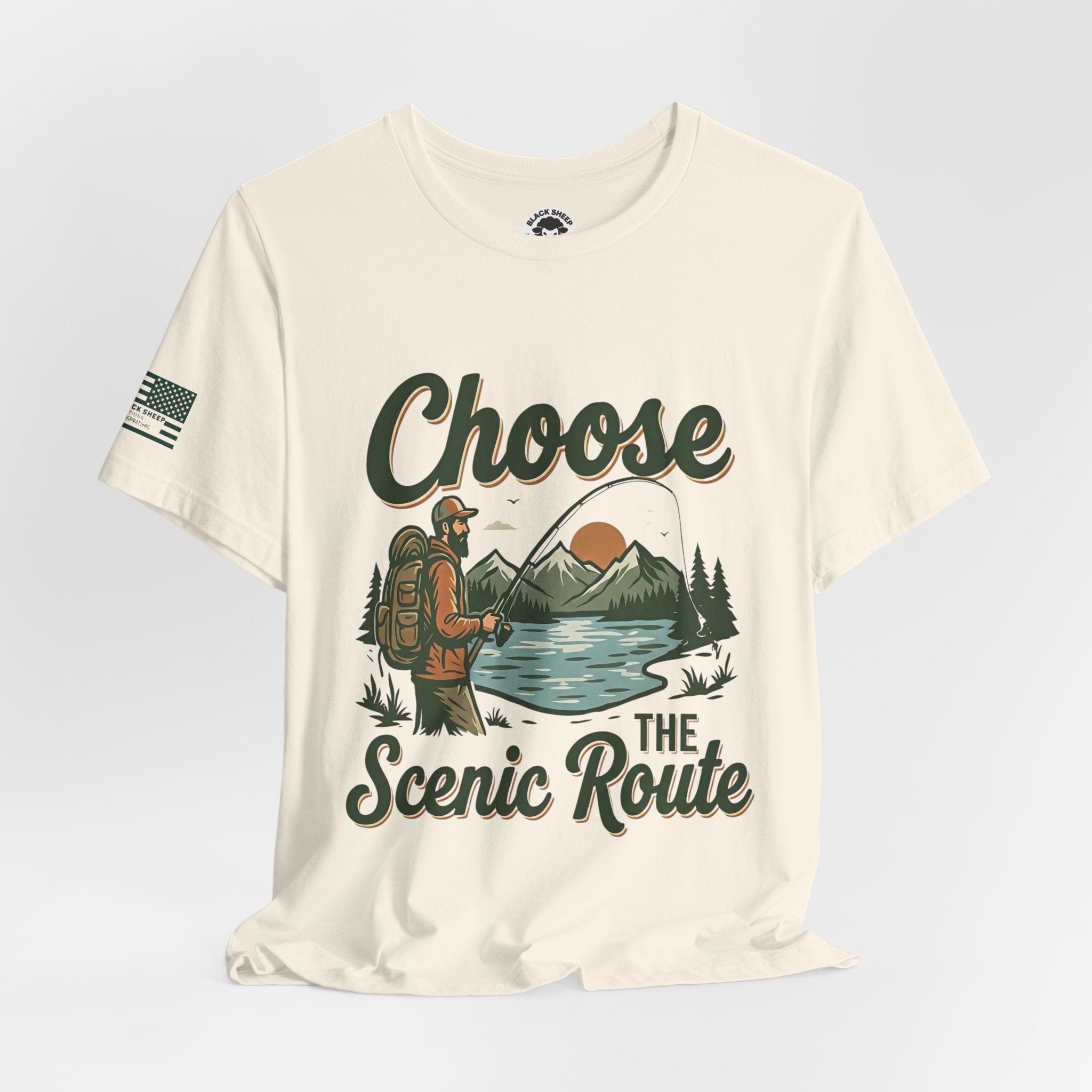 Choose the Scenic Route Graphic Tee — Adventure Hiking Mountain T‑Shirt