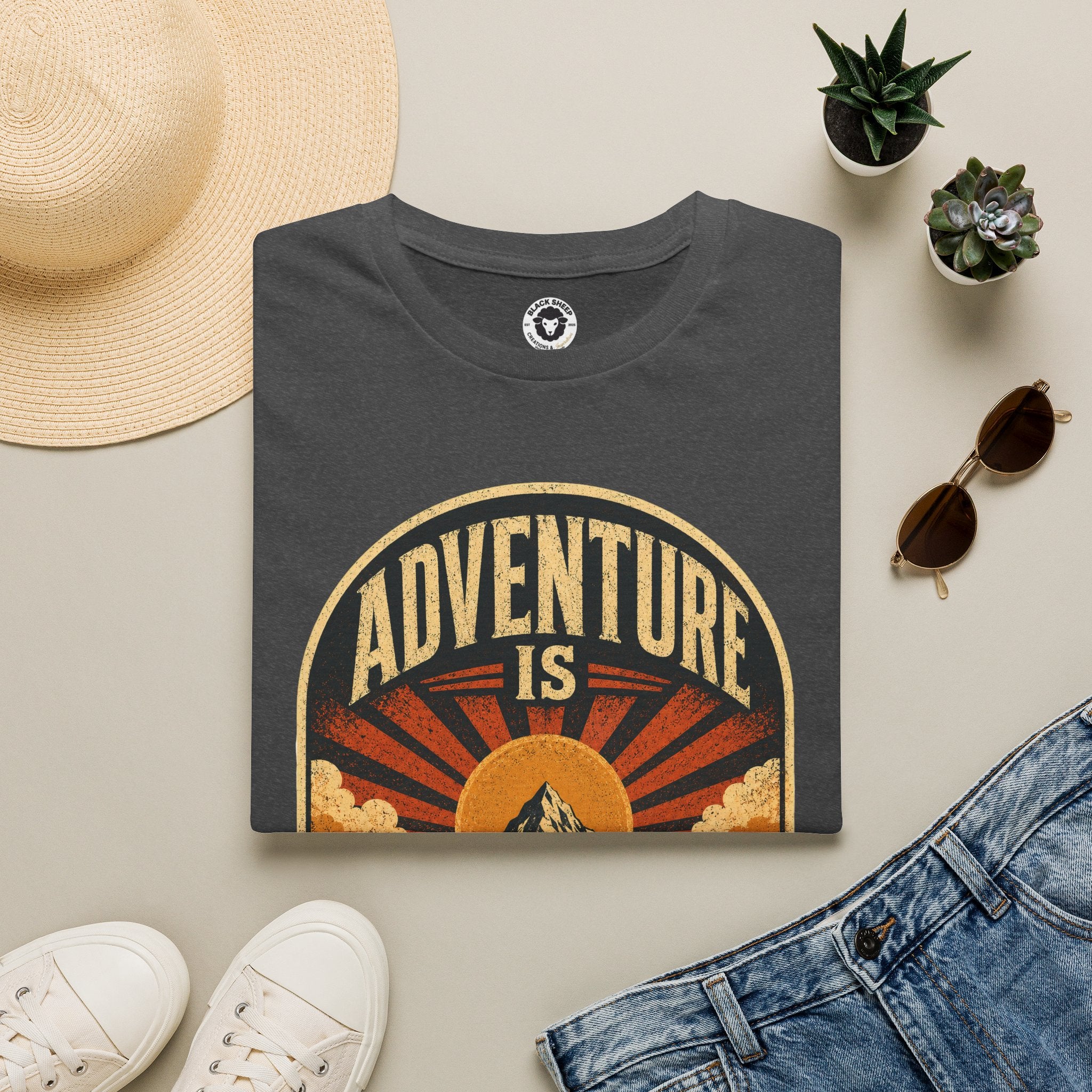 Adventure Is My Comfort Zone T-Shirt — Vintage Mountain Hiking Tee