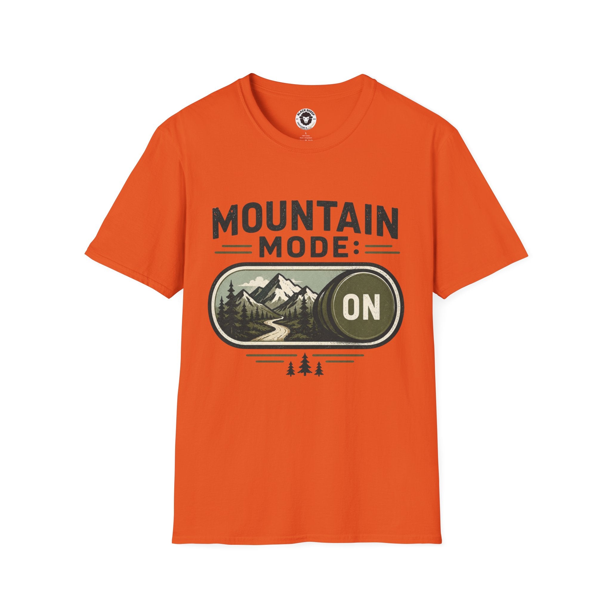 Mountain Mode On T-Shirt — Adventure Graphic Tee for Hikers & Outdoor Lovers