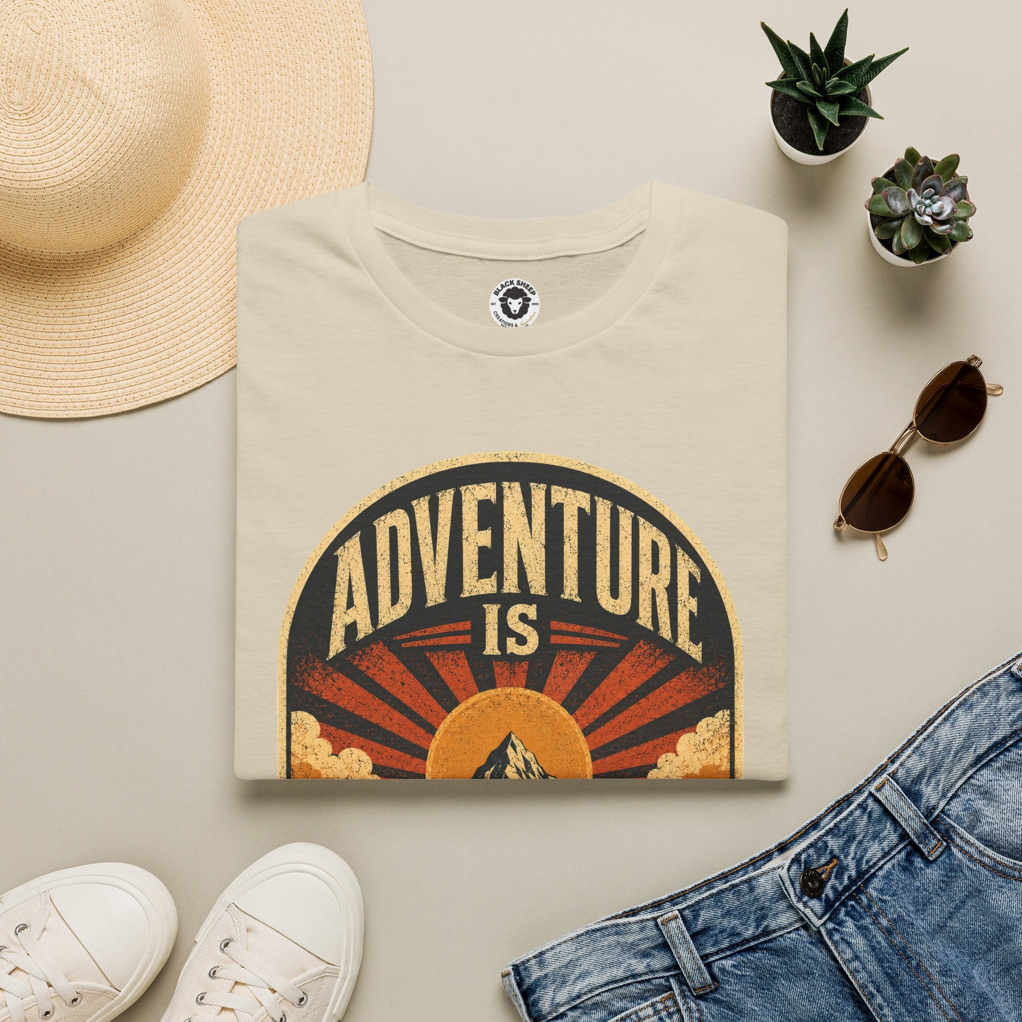Adventure Is My Comfort Zone T-Shirt — Vintage Mountain Hiking Tee