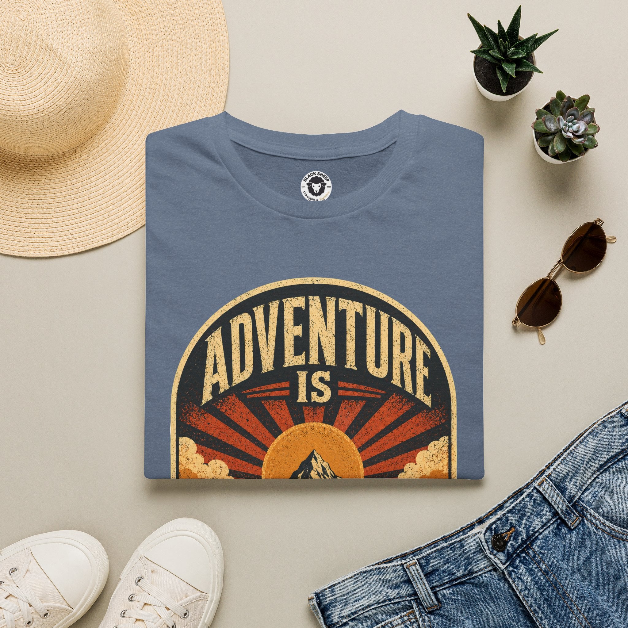Adventure Is My Comfort Zone T-Shirt — Vintage Mountain Hiking Tee