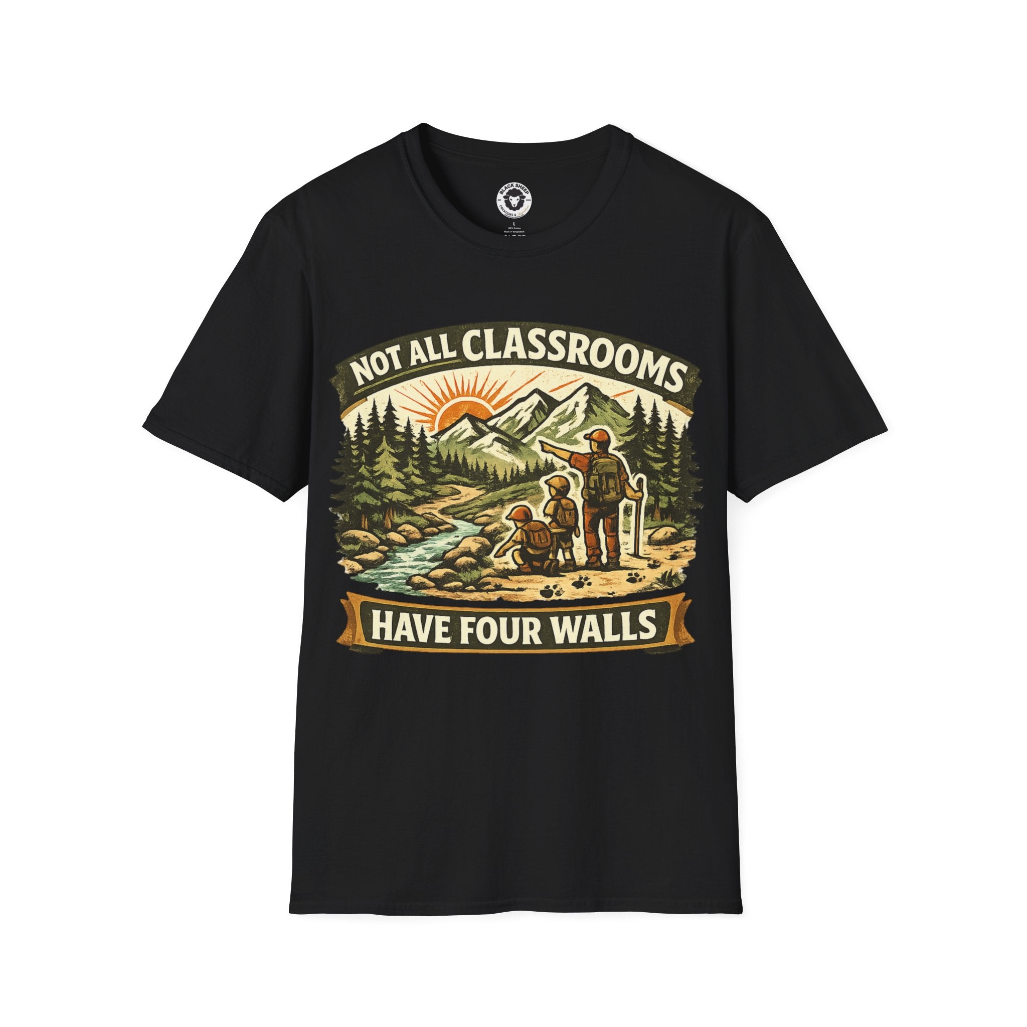 Copy of I'd Rather Be Lost T-Shirt — Adventure Compass Mountain Tee