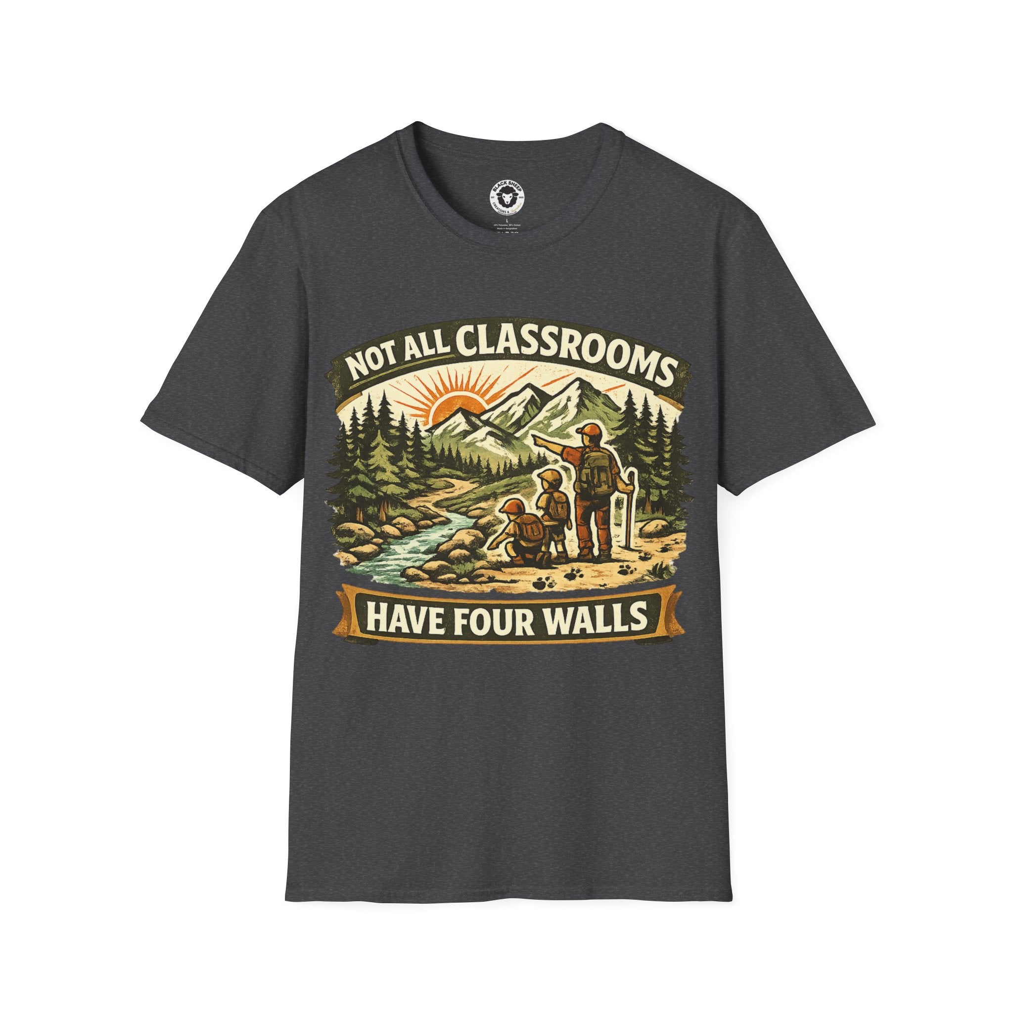 Copy of I'd Rather Be Lost T-Shirt — Adventure Compass Mountain Tee
