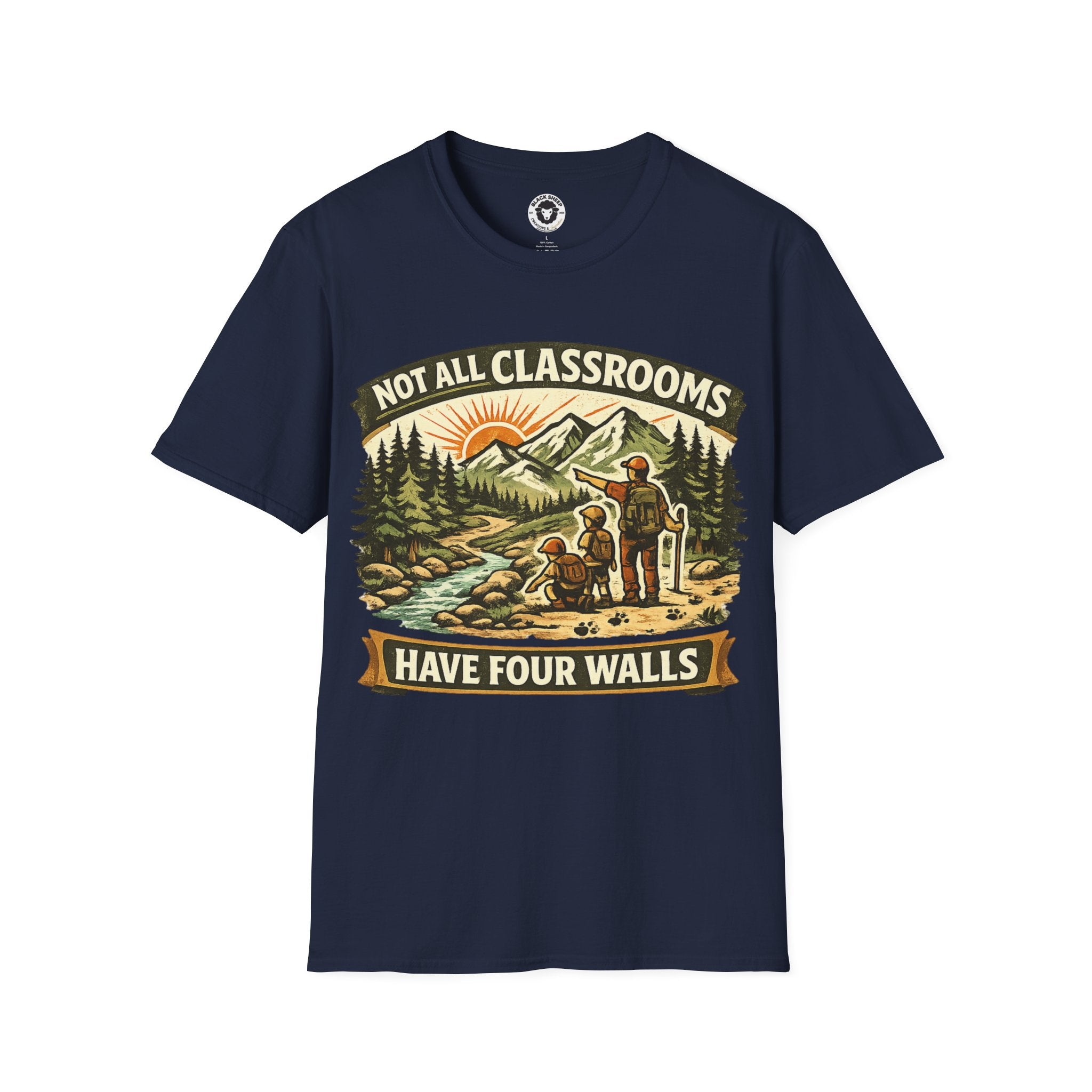 Copy of I'd Rather Be Lost T-Shirt — Adventure Compass Mountain Tee