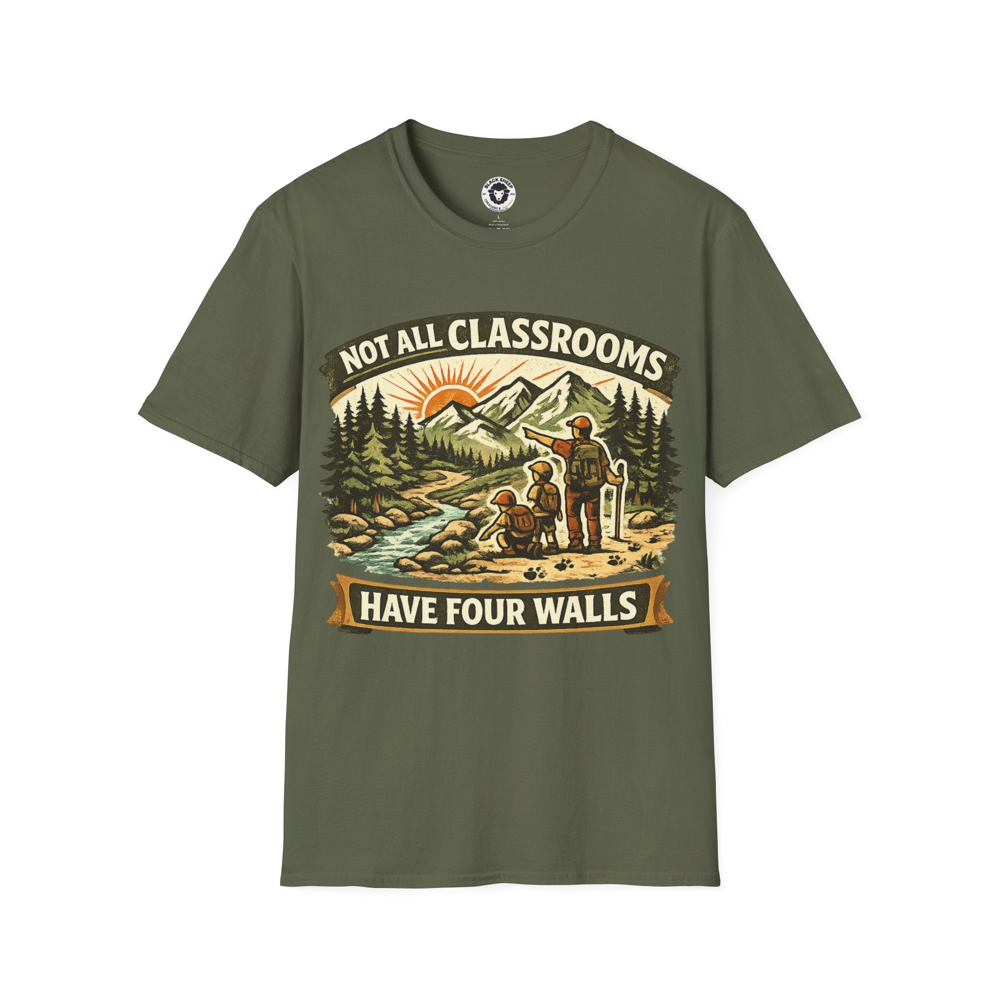 Copy of I'd Rather Be Lost T-Shirt — Adventure Compass Mountain Tee