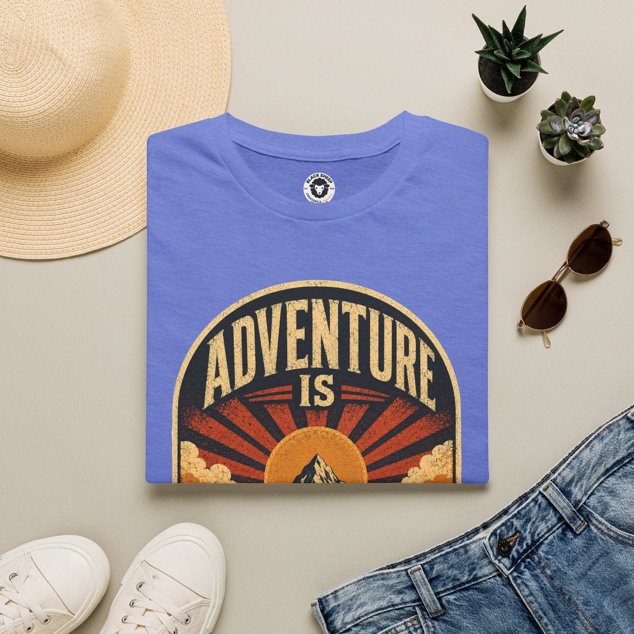 Adventure Is My Comfort Zone T-Shirt — Vintage Mountain Hiking Tee