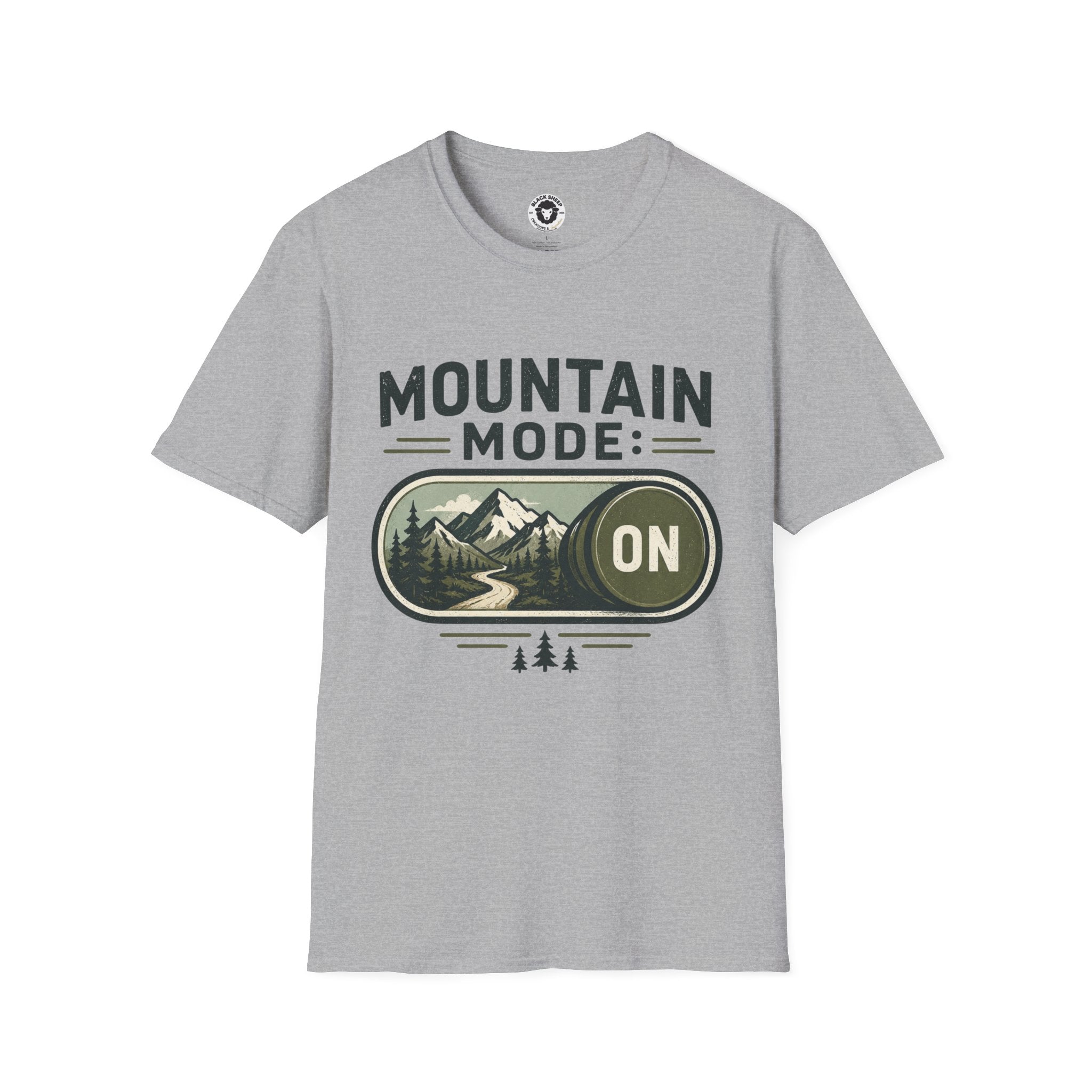 Mountain Mode On T-Shirt — Adventure Graphic Tee for Hikers & Outdoor Lovers