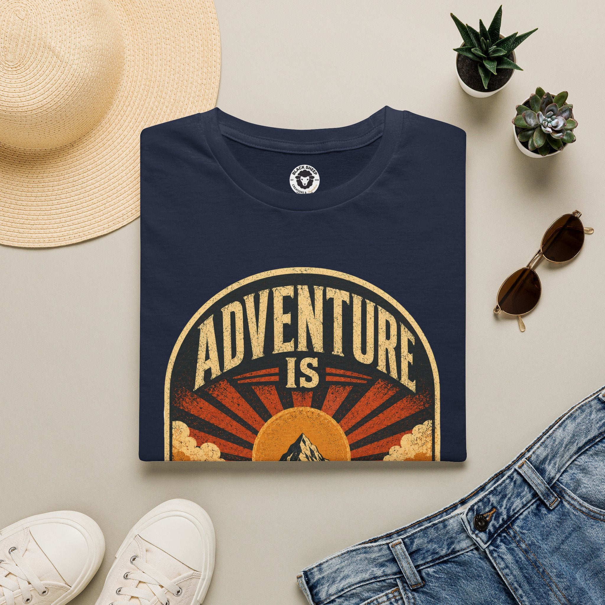 Adventure Is My Comfort Zone T-Shirt — Vintage Mountain Hiking Tee