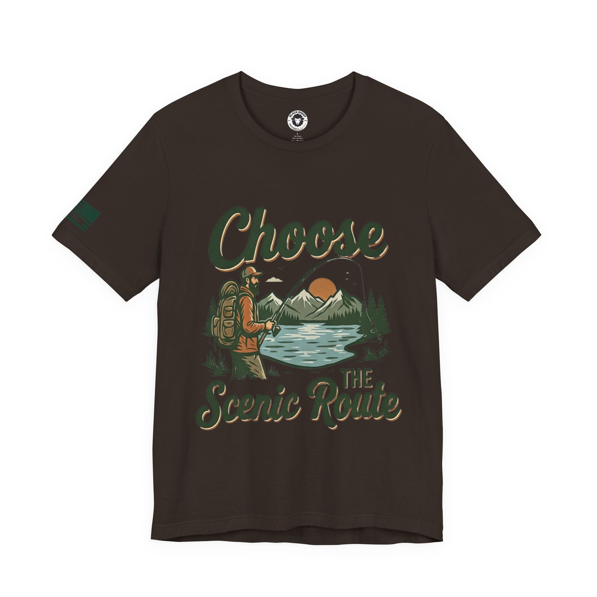 Choose the Scenic Route Graphic Tee — Adventure Hiking Mountain T‑Shirt