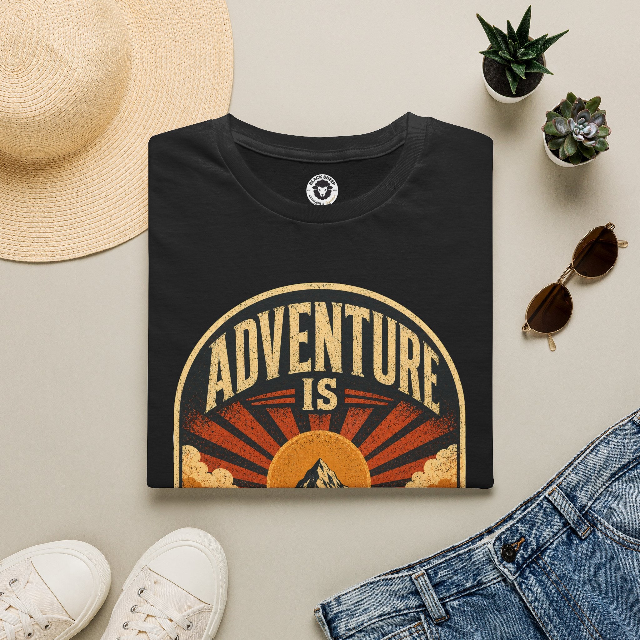 Adventure Is My Comfort Zone T-Shirt — Vintage Mountain Hiking Tee
